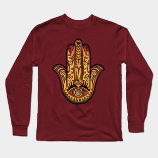 red hamsa Long Sleeve T-Shirt